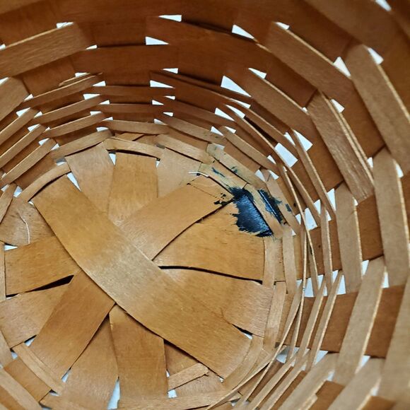 Longaberger Fruit Medley Basket w Handle incl Fabric Liner & Plastic Protector - Picture 9 of 11